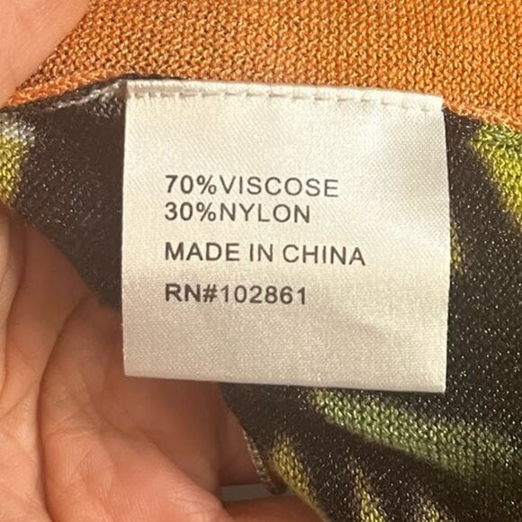 Anthropologie Adore Colorful Sleeveless Cardigan Shrug Shall sz. L - Picture 5 of 6